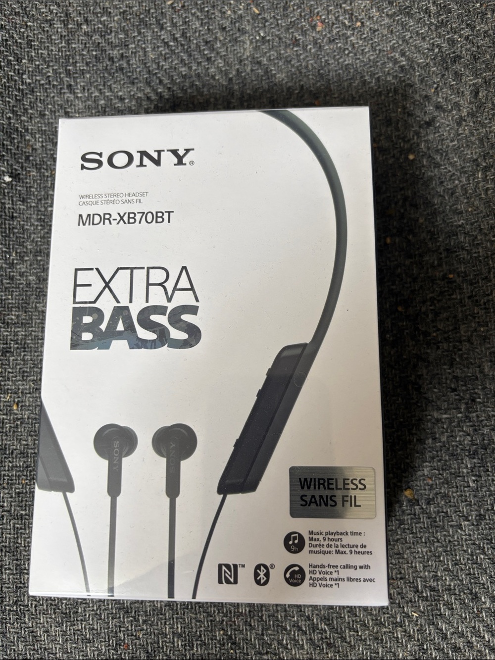 Sony MDR-XB70BT Wireless Extra Bass Neckband Headphones - Black